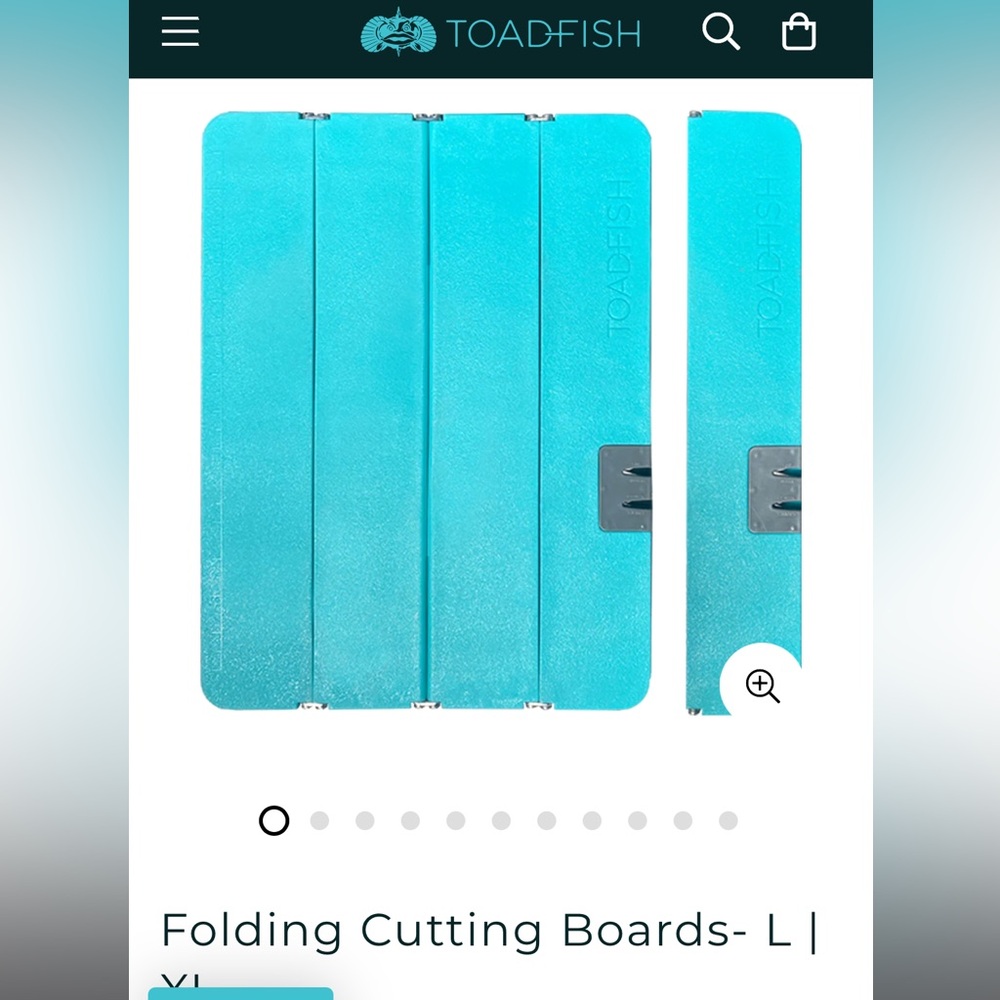 NWT toadfish cutting board